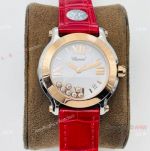 YF Factory Chopard Happy Sport 36mm Quartz Watch Rose Gold Bezel